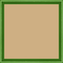 Cadre bois profil arrondi largeur 1.5cm couleur vert laqué - 25x25