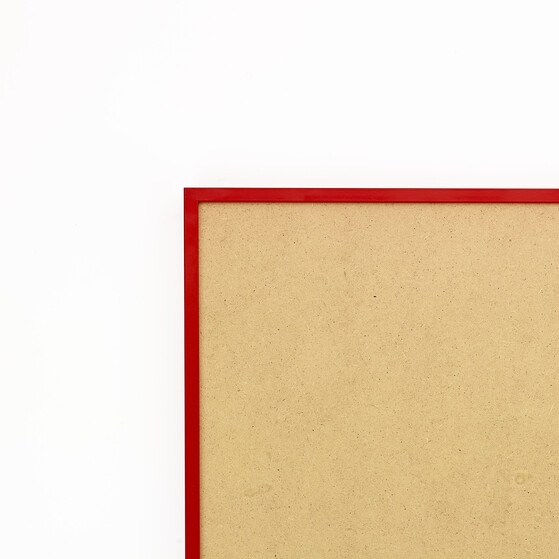 Cadre cadre aluminium profil plat largeur  1cm (référence : aluca-3040-rou) dimension 30x40cm  de couleur rouge ferrari satinécomplet (plexi normal traité anti uv + attache de suspension sur charnière dans les 2 sens sertie dans l'isorel) cadre fabriqué à vos mesures dans nos ateliers de besancon - 30x40 Cadre cadre aluminium profil plat largeur  1cm (référence : aluca-3040-rou) dimension 30x40cm  de couleur rouge ferrari satinécomplet (plexi normal traité anti uv + attache de suspension sur charnière dans les 2 sens sertie dans l'isorel) cadre fabriqué à vos mesures dans nos ateliers de besancon - 30x40